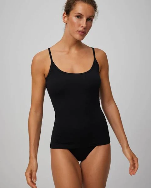 Camiseta Sra Ysabel Mora Tirante Fino Algodon Negro M 19145