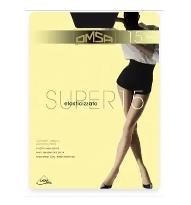 Panty Super 15 Negro 15den 4L Pack 2