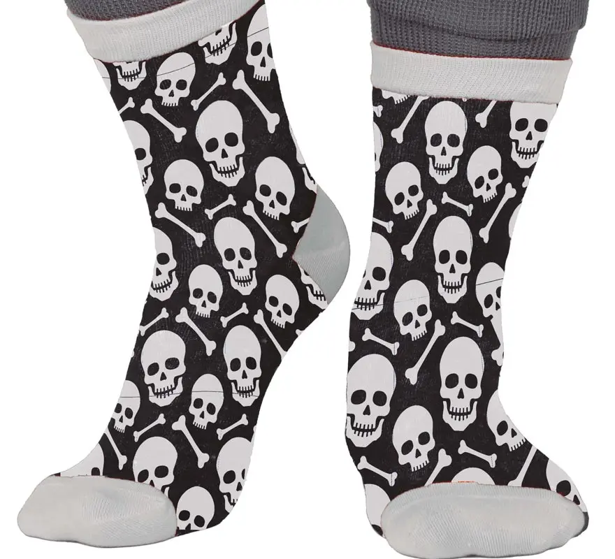 [100522 Halloween 42-48 Disfrazzes] Calcetines Calaveras 42-48 - Halloween