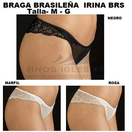 Braga Brasileña Selene Irina Negro L 3104