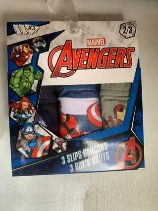 Slips SunCity Marvel Avengers Pack de 3 Edad 2/3