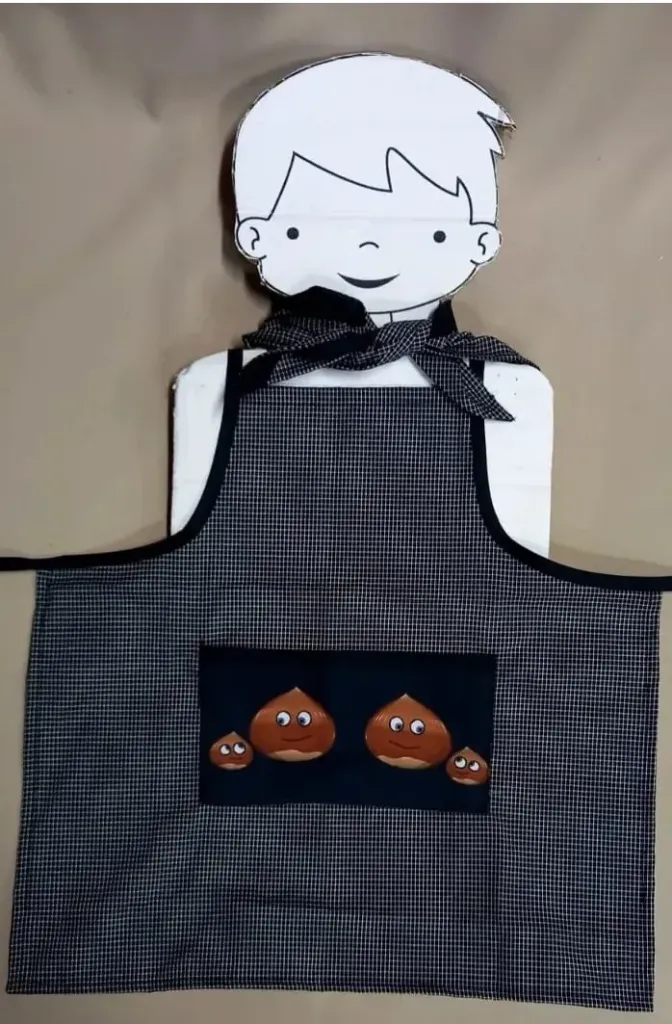 18C2 · Delantal + Pañuelo de Castañera Unisex Talla L