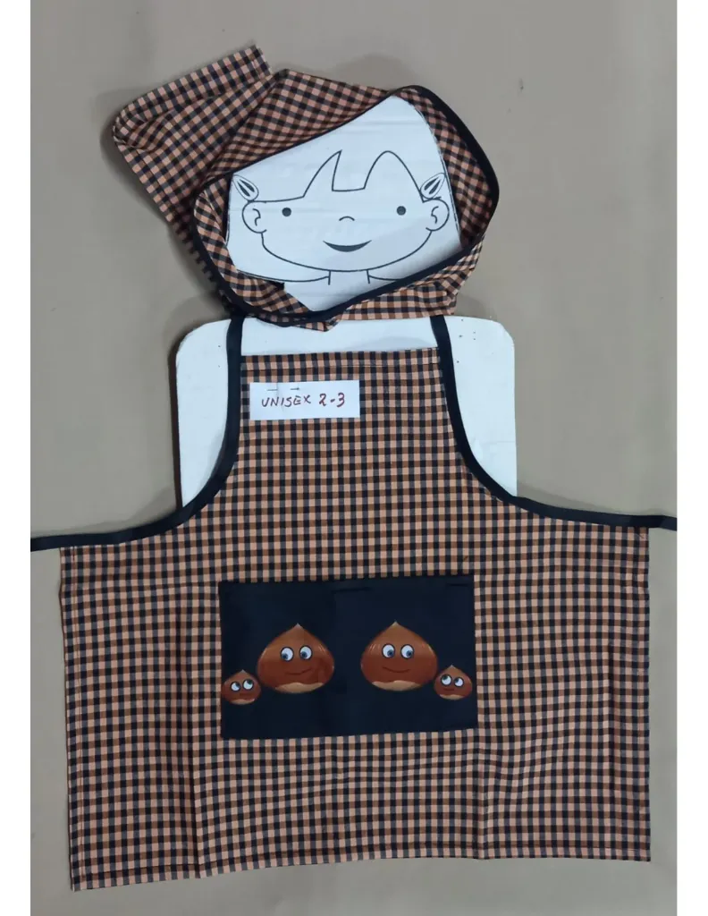 19912 · Delantal + Pañuelo Estampado de Castañera Talla L