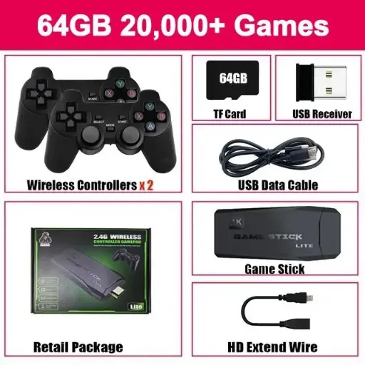 [Ali Consola Videojuegos M8 64Gb 2000Red] Consola Videojuegos M8  64 GB 20000 Retro Games