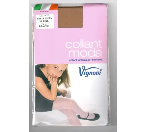 [2880 9069 8/10 caramelo Ap] Panty Niña Vignoni 8/10 Caramello 9069