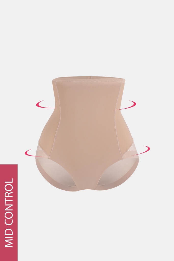 Faja Bra Sra Alta Reductora Siluette Tierra L 19611